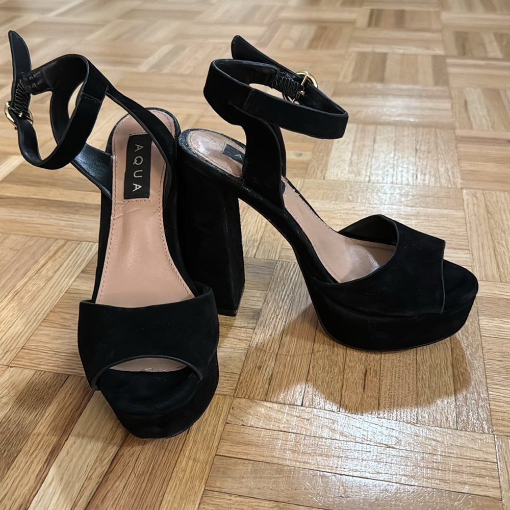 Aqua heeled sandals